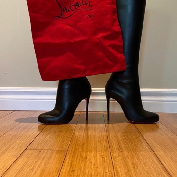 Christian Louboutin Fifi Botta 100 King Calf Boots - Picture 8 of 12